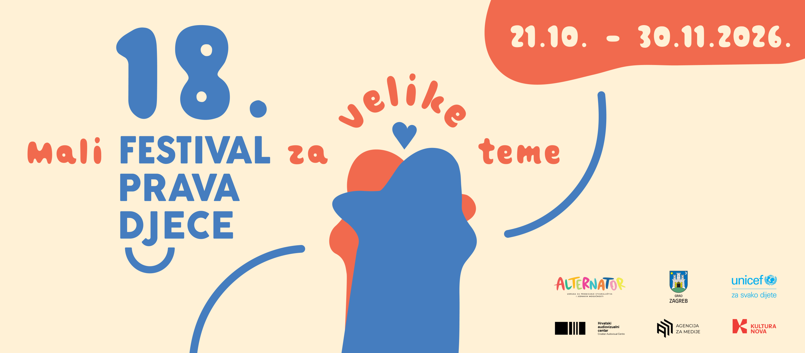 vizual web stranice za 18. festival prava djece